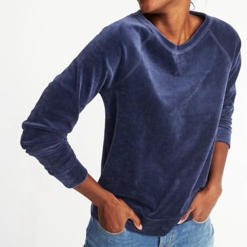 Old Navy Velvet Crewneck Sweater